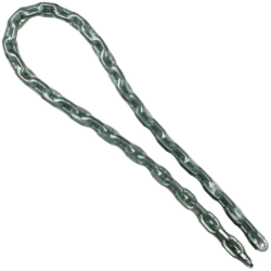 Chaîne acier cémenté recouverte vinyle diamètre 8 mm longueur 1.50 m
