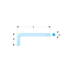 Clé mâle courte Torx Facom