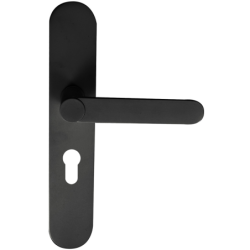 Ensemble béquille sur plaque Meudon aluminium noir mat
