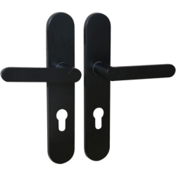 Ensemble béquille sur plaque Meudon aluminium noir mat