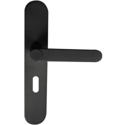 Ensemble béquille sur plaque Meudon aluminium noir mat