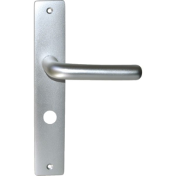 Ensemble béquille sur plaque Léo aluminium