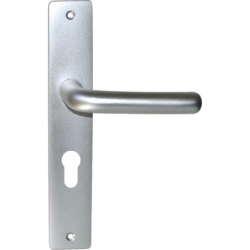 Ensemble béquille sur plaque Léo aluminium