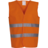 Gilet à 2 bandes haute visibilité Yoko coloris Orange fluo