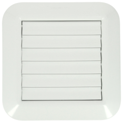 Grille d'aération Nicoll 204 x 204 mm pour gaine Ø 100 - 110 - 125 mm