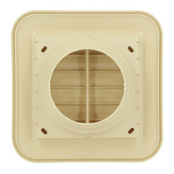 Grille d'aération Nicoll 204 x 204 mm pour gaine Ø 100 - 110 - 125 mm