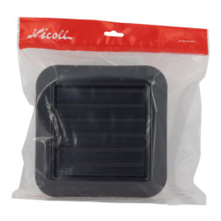 Grille d'aération Nicoll 204 x 204 mm pour gaine Ø 100 - 110 - 125 mm
