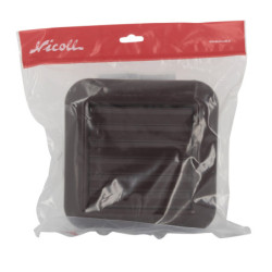 Grille d'aération Nicoll 204 x 204 mm pour gaine Ø 100 - 110 - 125 mm