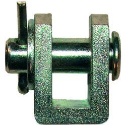 Chape à souder avec axe acier noir diamètre 20 mm