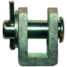 Chape à souder avec axe acier noir diamètre 20 mm