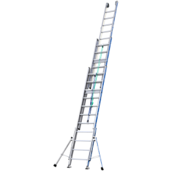 Échelle aluminium coulisse à corde 3 plans Platinium 500 Tubesca