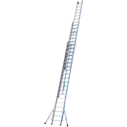 Échelle aluminium coulisse à corde 3 plans Platinium 500 Tubesca