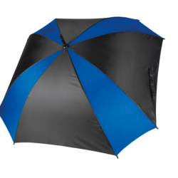 Parapluie carré Kimood coloris Noir et Bleu royal
