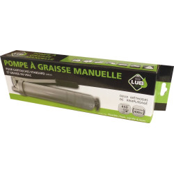 Pompe à graisse manuelle avec flexible/agrafe