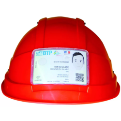Porte nom pour casque de chantier Kara Iris 2 et Idra Auboueix