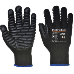 Gant anti-vibration A790 Portwest coloris noir