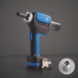 Riveteuse sur batterie Element 6 Scell-it pour rivet de structure Ø 4.8 à 6.4 mm avec 2 batteries