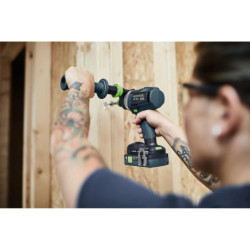 Perceuse-visseuse à percussion sans fil QUADRIVE TPC 18/4-Basic-Set