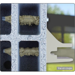 Fixation de store banne acier M10 12x140 mm - boite de 20