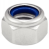 Écrou haut hexagonal Inox A2 indesserable avec bague nylon DIN 982