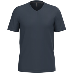 Tee shirt homme manches courtes col V Kariban K357 100% coton coloris Navy