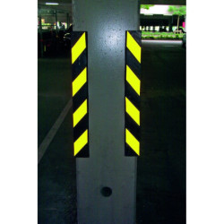 Protection d'angle droit en caoutchouc 800x95 mm épaisseur 15 mm