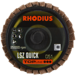 Disque à lamelles au zirconium LSZ Quick Rhodius système Quick Change