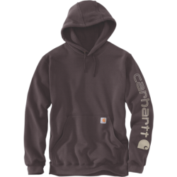 Sweat à capuche Sleeve Logo Hooded coloris Dark Sépia