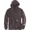 Sweat à capuche Sleeve Logo Hooded coloris Dark Sépia