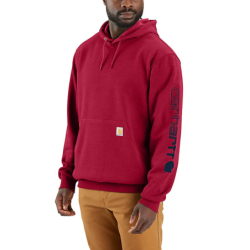 Sweat à capuche Sleeve Logo Hooded rouge