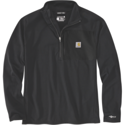 Tee shirt manches longues Half Zip noir