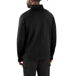 Tee shirt manches longues Half Zip noir