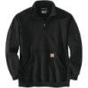 Sweat homme quart de zip Noir