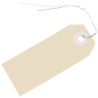 Étiquette américaine beige Cenpac avec fil de fer 100x51mm boîte de 1000