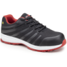 Chaussure de sécurité basse Galaxite S1P Coverguard coloris noir et rouge