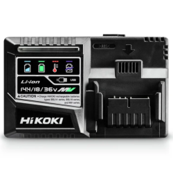 Chargeur rapide ventilé 14.4V à 18V Li-ion Hikoki avec port USB