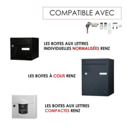 Serrure boîte aux lettres Renz de rechange