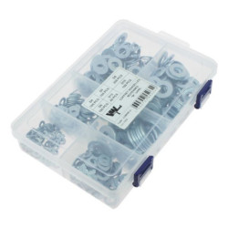 Coffret de rondelle plate moyenne type M 640 pièces
