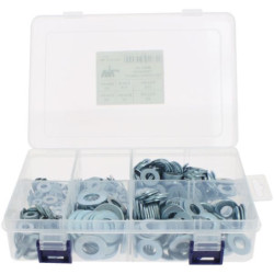 Coffret de rondelle plate moyenne type M 640 pièces