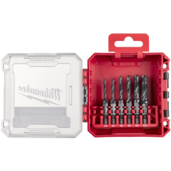 Coffret de 6 forets taraudeurs 1/4 HSS-G 3 en 1 M3-M10