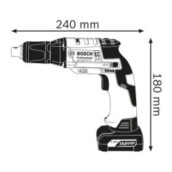 Visseuse placo GTB 12V-11 sans batterie ni chargeur en Coffret L-Boxx BOSCH