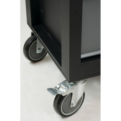 Servante Classic 3 modules 6 tiroirs noire