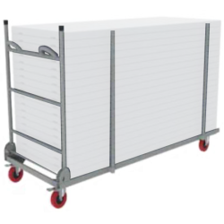 Chariot de transport pour tables rectangulaires 183x76 ou 152x76 capacité 20 tables