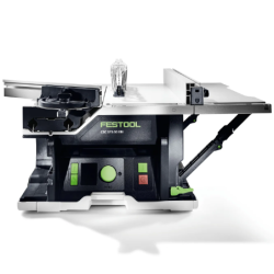 Scie circulaire sur table sans fil CSC SYS 50 EBI-SET avec 2 batteries 18V 5Ah et charriot