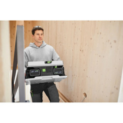 Scie circulaire sur table sans fil CSC SYS 50 EBI-SET avec 2 batteries 18V 5Ah et charriot