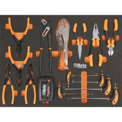Mobilier d'atelier plan de travail en MDF revêtu d'acier inoxydable avec 268 outils