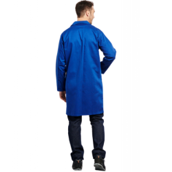 Blouse 100% coton Bugatti PBV manches longues et pressions coloris bleu