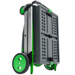 Chariot pliant Clax équipé d'une caisse pliable 60 kg