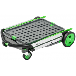 Chariot pliant Clax équipé d'une caisse pliable 60 kg