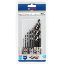 Set de forets hélicoïdaux PRO Metal HSS-G Impact M2 à M10